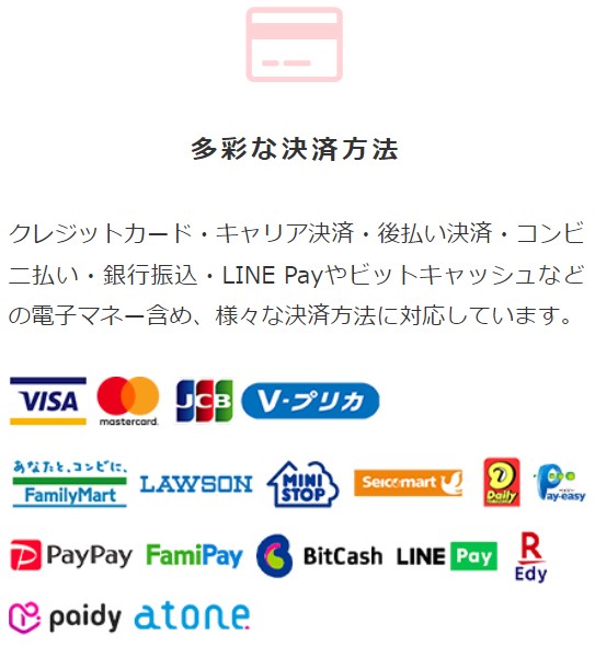 Dlsite 支払い方法